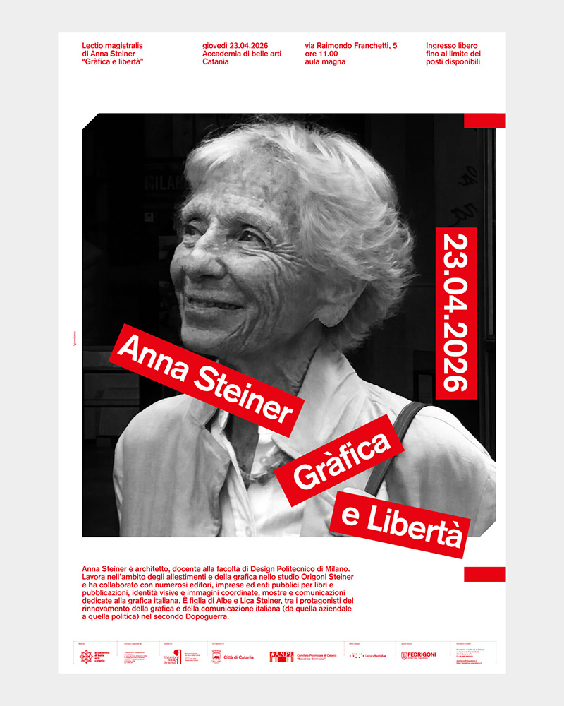 Lectio Magistralis Anna Steiner – Gràfica e libertà